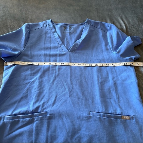 FIGS Capri Blue Casma-Three Pocket Scrub Top Size XL PO1203 - Picture 12 of 14